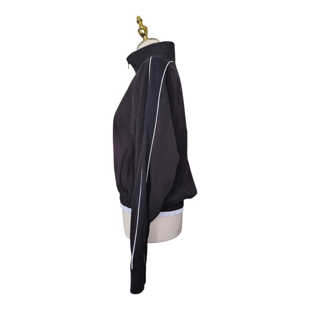 ATHLETA Brooklyn Track Bomber Womens Size Med Black Casual Comfy Sporty - Picture 3 of 7